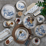 Blue Bird Gilded 27 Pieces Presentation And Catering Set For 6 People