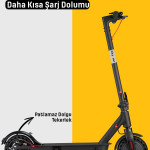 Yeni Nesil Güçlü Fırçasız Motor Elektrikli Scooter