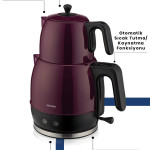 Bora 2200 Watt Xl Damlatmayan Ağız Tasarımlı Paslanmaz Çelik Çay Makinesi Ve Su Isıtıcısı