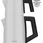 Hoşsefa İnci Beyazı 2200 Watt Paslanmaz Damlatmayan Çelik Çay Makinesi Ve Su Isıtıcısı