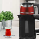 Dostane Cam Demlikli BPA İçermeyen Çay Makinesi Ve Su Isıtıcısı