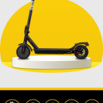 Güçlü Motor Süspansiyonlu Katlanabilir Elektrikli Scooter