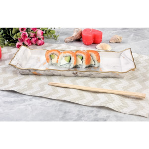 Marble Plated Mini Rectangular Presentation Serving Tray