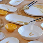 Virgo Gilded 41 Piece Ceramic Breakfast Set For 6 People