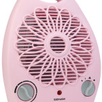 Summer Pembe 2000 Watt Isıya Dayanıklı Sıcak Ilık Soğuk Devrilme Emniyetli Isıtıcı Fan