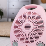 Summer Pembe 2000 Watt Isıya Dayanıklı Sıcak Ilık Soğuk Devrilme Emniyetli Isıtıcı Fan