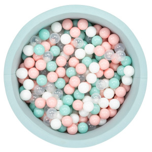 Bubble Pop Mint Top Havuzu-Mint Beyaz Şeffaf Pembe