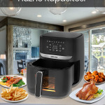 Bella 1700w Xl Dokunmatik Cam Kapaklı Aydınlatmalı 3kg Tartı Fonksiyonlu Airfryer Sıcak Hava Fritözü