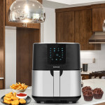 Crispy 1700 Watt 7 Litre Geniş Hazneli XXL Dokunmatik 8 Ön Ayarlı Airfryer Sıcak Hava Fritözü GM7459