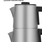 Hoşsefa Inox 2200 Watt Paslanmaz Damlatmayan Çelik Çay Makinesi Ve Su Isıtıcısı