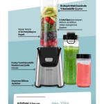 Quickmax Buz Kırma Özellikli Inox 2 Adet Bpa Free Tritan Şişeli Kişisel Personal Smoothie Blender