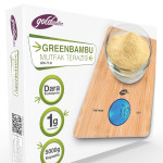 Greenbambu Geniş Led Ekranlı Dijital Hassas 1gr-5kg Bambu Mutfak Tartısı Terazisi