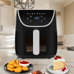 Gustofry 1700w Xl Dokunmatik 8 Ön Ayarlı Cam Kapaklı Hazne Aydınlatmalı Airfryer Sıcak Hava Fritözü