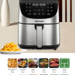 Freshcook 1800 Watt Inox Xl Dokunmatik 8 Ön Programlı Airfryer Yağsız Kızartma Sıcak Hava Fritöz