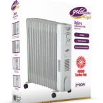 İklim 2900W 11 Dilim Isı Termostat ve Fan Ayarlanabilir Devrilme Emniyetli