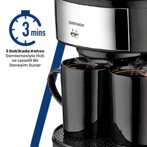 Drops 2 Kupalı Filtre Kahve Makinesi