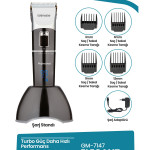 Elegant Led Ekranlı Şarj Standlı Kablosuz Titanyum Bıçaklı 20 Kademeli Saç Sakal Kesme Makinesi