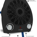 Warm Siyah 2000 Watt Isıya Dayanıklı Sıcak,ılık,soğuk Devrilme Emniyetli Isıtıcı Fan