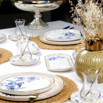 Blue Bird Gilded 27 Pieces Presentation And Catering Set For 6 People