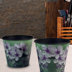 Nolana Patterned Decorative Flower Pot Set 1.5 Lt