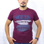 T-shirt 5147 Bisiklet Yaka Baskılı