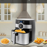 Fitcook 8 Litre Inox Geniş Hazneli Xxl Yeniden Isıtma Fonksiyonlu Airfryer Sıcak Hava Fritözü