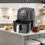 Freefry 1700w Xl Dokunmatik 8 Ön Ayarlı Cam Kapaklı Hazne Aydınlatmalı Airfryer Sıcak Hava Fritözü