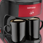 Bi Kahve Kırmızı Çift Kupalı Filtre Kahve Makinesi Filtre Kahve Hediyeli