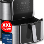 Gloria 7 Litre İnox Geniş Hazneli XXL Dokunmatik 8 Ön Ayarlı Airfryer Sıcak Hava Fritözü GM8405