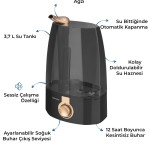 Nemo Ultrasonik Sessiz 3,7l Su Tankı 12 Saat Kesintisiz Buhar Veren Hava Nemlendirme Cihazı