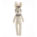 Cuddly Amigurumi Tavşancık Oyuncak-ekru