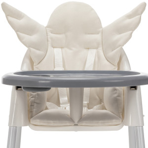 Angel Wings Melek Kanatlı Çok Amaçlı Mama Sandalyesi Minderi - Ekru