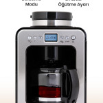 Wake Up Dijital Zaman Ayarlı 2 in 1 Öğütücülü Filtre Kahve Makinesi