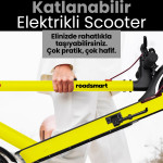 Patlamaz Lastik Garantili Katlanır Elektrikli Scooter