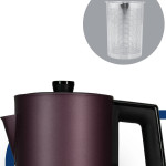 Incedem Damlatmaz Ağız Çelik Çay Makinesi Ve Su Isıtıcısı Mat Mor In6306ma