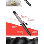 Ideal Keratin Seramik Plakalı 360 Derece Dönebilir Kablo Saç Şekillendirici Maşa