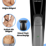 Magicman Saç Ve Sakal Vücut Tıraş Makinesi 17 In1 Standlı Adaptörlü Full Erkek Bakım Seti