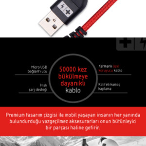 Charger Scc-10030 Micro Usb Şarj Ve Data Kablosu