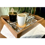 Wooden Glazed Decor Tray- Versaj