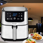 Maxchef 8 Litre Inox Geniş Hazneli Xxl Yeniden Isıtma Fonksiyonlu Airfryer Sıcak Hava Fritözü