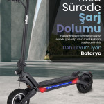 Ön Ve Arka Çift Süspansiyonlu 800w Katlanabilir Elektrikli Scooter