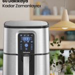 Vena 7 Litre İnox Geniş Hazneli XXL Dokunmatik 8 Ön Ayarlı Airfryer Sıcak Hava Fritözü GM8404