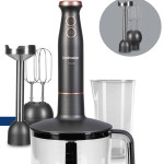 Bestmax Antrasit Geniş Hazneli 1500w Paslanmaz Çelik 3in1 Multi Blender Set