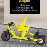 Patlamaz Lastik Garantili Katlanır Elektrikli Scooter