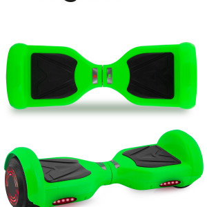 Greeny 6.5 Inch Işıklı Akıllı Dengeli Elektrikli Kaykay Hoverboard Taşıma Çantalı Yeşil