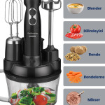 Blendactive 5 in 1 Mutfak Robotu Multi Blender Seti Siyah