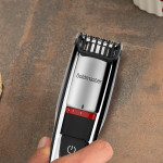 Gray Kablosuz Şarjlı Ayarlanabilen Kademeli Saç ve Sakal Şekillendirici Kesme Makinesi