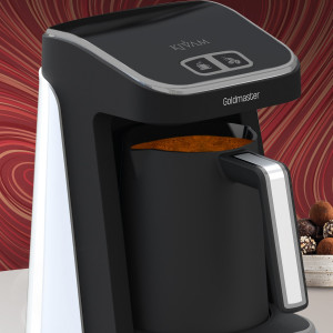 Kıvam Beyaz Silver Geniş Hazneli Akıllı Yerleştirme Patentli Türk Kahve Makinesi