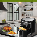 Presta 7 Litre Geniş Hazneli XXL Dokunmatik Dinamik Airfryer Sıcak Hava Fritözü