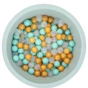 Bubble Pops Mint Top Havuzu ve Mint Şeffaf Gold Top
